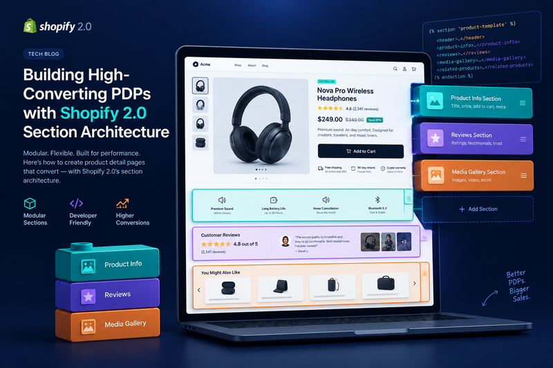 Building High-Converting PDPs with Shopify 2.0 Section Architecture