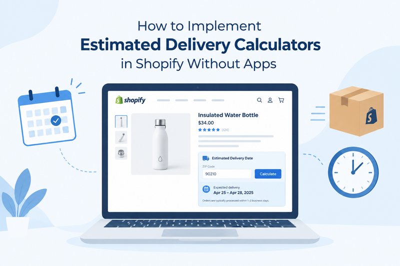 How to Implement Estimated Delivery Calculators in Shopify Without Apps