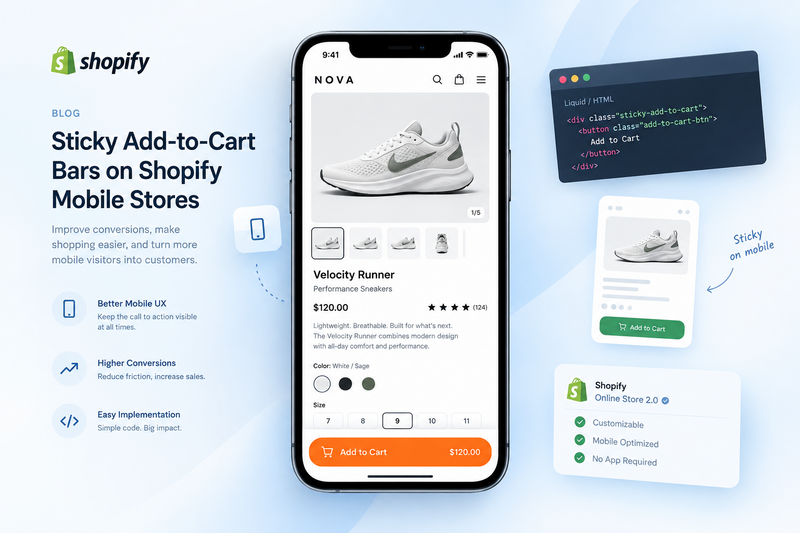 Implementing Sticky Add-To-Cart Bars on Shopify Mobile Storefronts