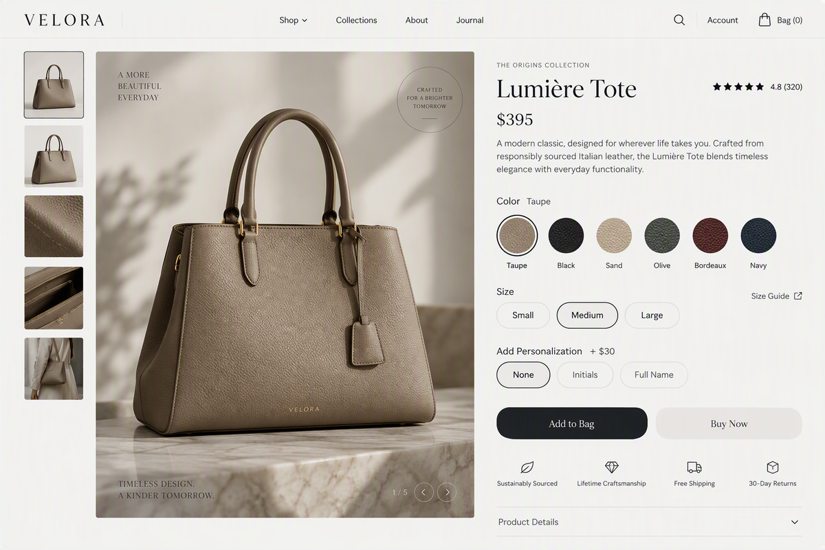 Dynamic Swatches & Option Selectors