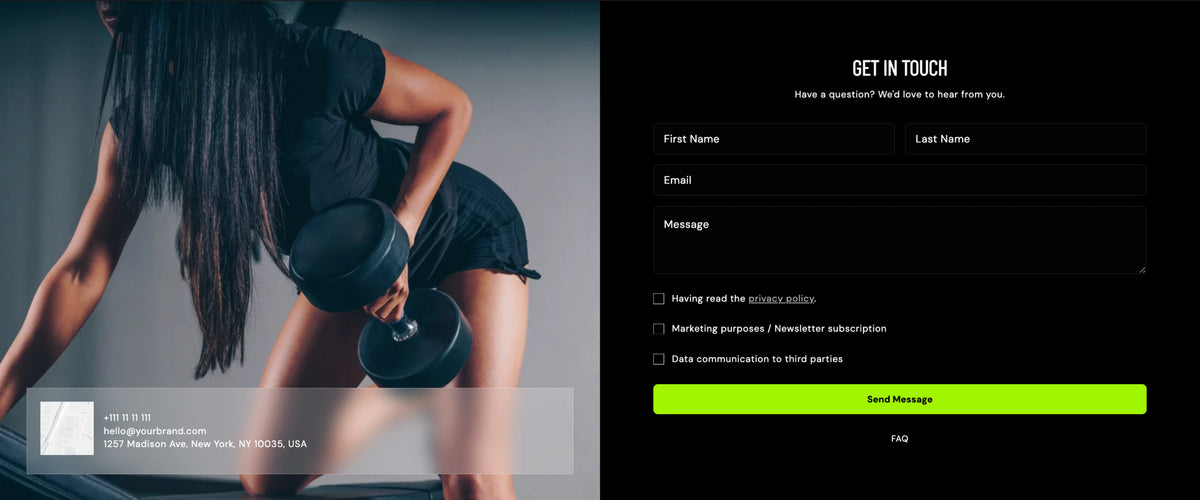 Interactive Contact & Location Hub